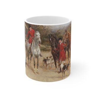 British Victorian Hunting Scene Tea & Coffee Mug – "A drink after the hunt"