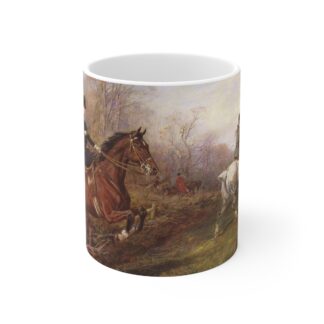 British Victorian Hunting Scene Tea & Coffee Mug - "Out for a scamper"